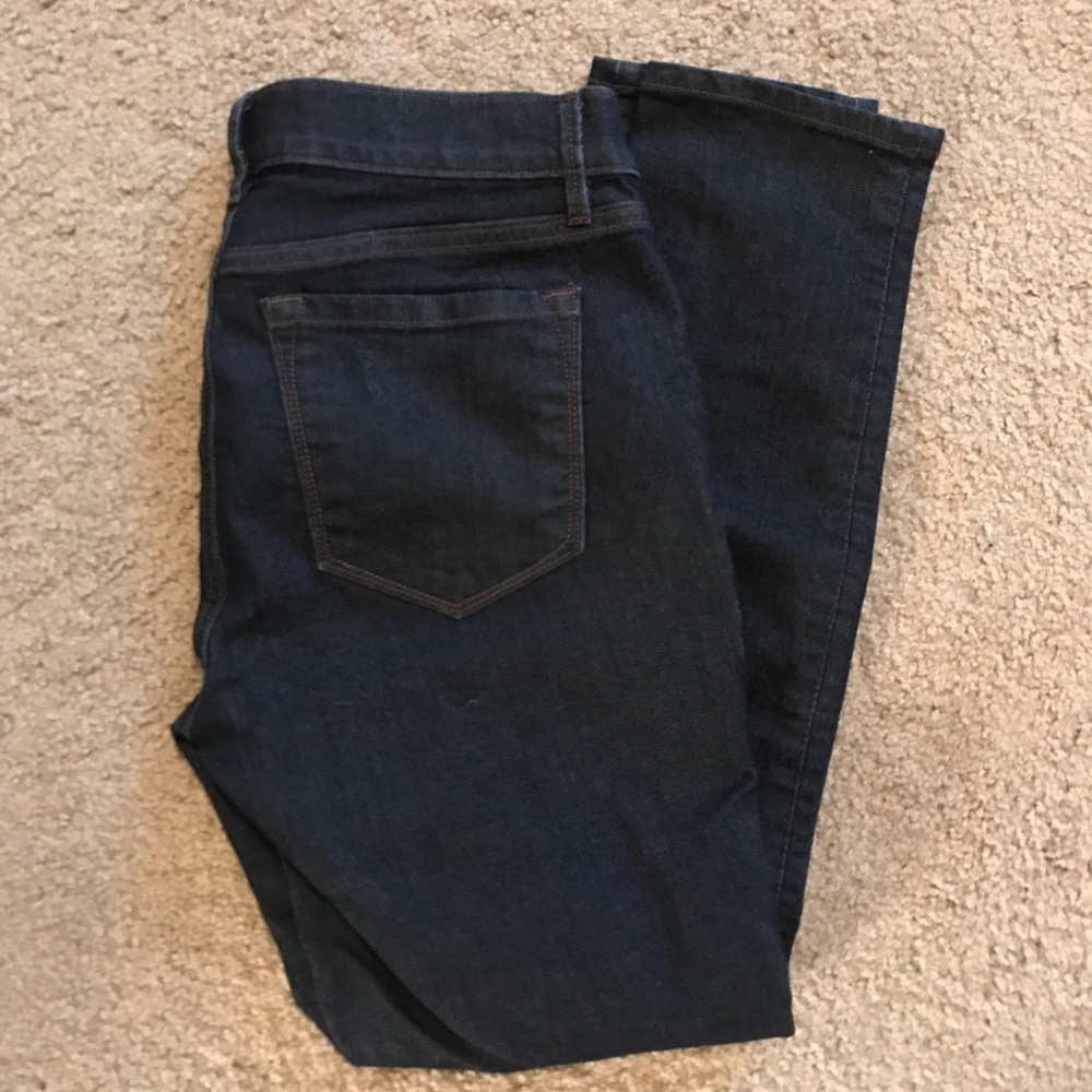 Loft high waisted modern skinny dark jeans, 6P